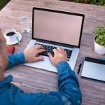 Man Working On Laptop